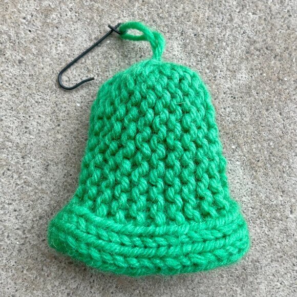 Crocheted Christmas Bell Ornament - Picture 2 of 10